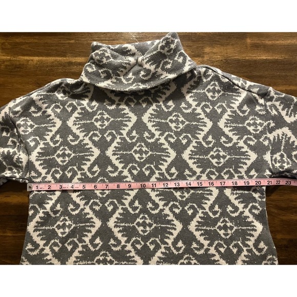 Sundance Gray 100% Cotton Knit Cowl Neck Pullover Sweater Women's Medium. - Picture 8 of 9